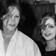 Two fans of glitter-rock singing star David Bowie wears makeup at Bowie's weekend concert at New York's Radio City Music Hall, Nov. 3, 1974.